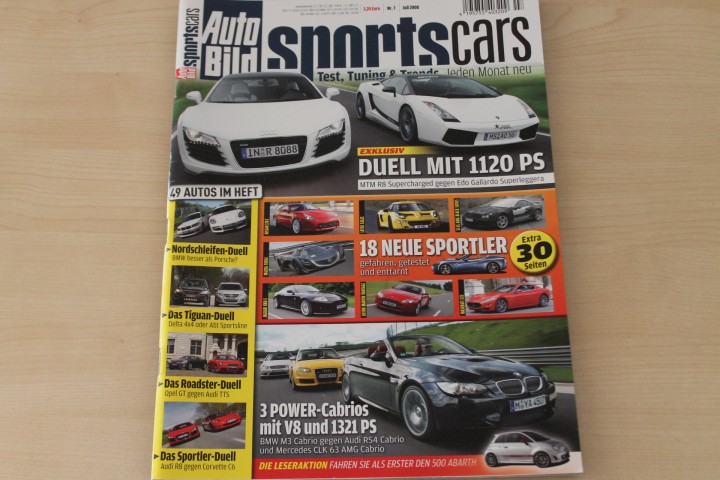 Deckblatt Auto Bild Sportscars (07/2008)